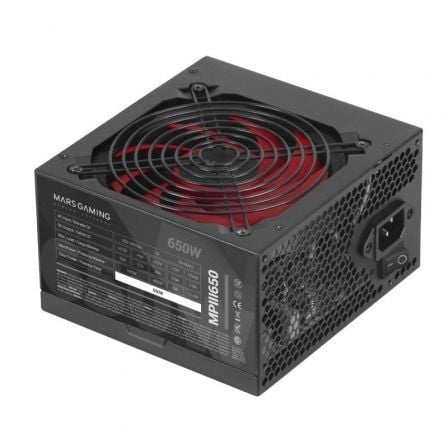 Fuente de Alimentación Mars Gaming MPIII650/ 650W/ Ventilador 12cm - Frikibase