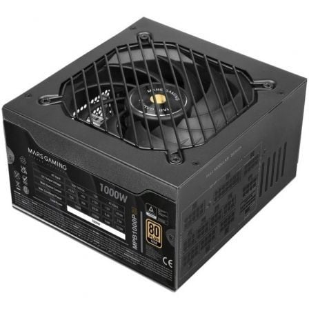 Fuente de Alimentación Mars Gaming MPB1000PSI/ 1000W/ Ventilador 14cm/ ATX 3.1/ PCIe 5.1/ 80 Plus Gold - Frikibase