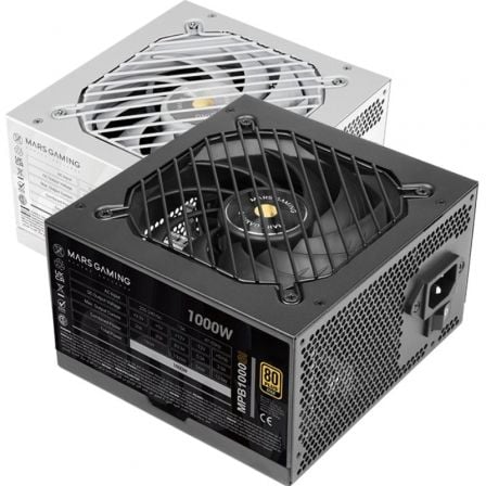 Fuente de Alimentación Mars Gaming MPB1000SI/ 1000W/ Ventilador 12cm/ 80 Plus Gold - Frikibase