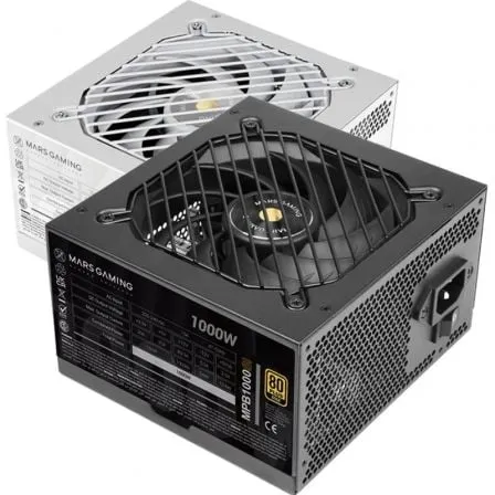 Fuente de Alimentación Mars Gaming MPB1000SI/ 1000W/ Ventilador 12cm/ 80 Plus Gold - Frikibase
