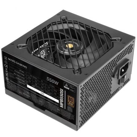 Fuente de Alimentación Mars Gaming MPB550SI/ 550W/ Ventilador 12cm/ 80 Plus Bronze - Frikibase