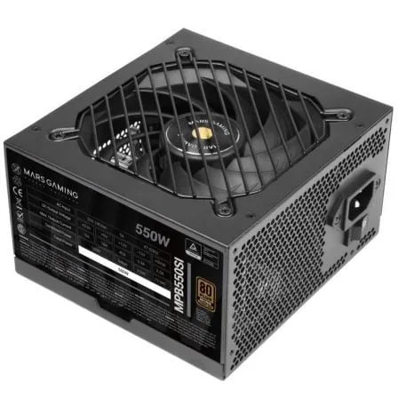 Fuente de Alimentación Mars Gaming MPB550SI/ 550W/ Ventilador 12cm/ 80 Plus Bronze - Frikibase