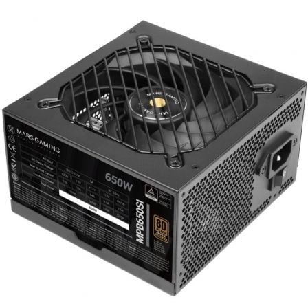 Fuente de Alimentación Mars Gaming MPB650SI/ 650W/ Ventilador 12cm/ 80 Plus Bronze - Frikibase