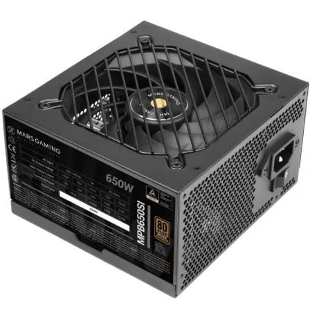 Fuente de Alimentación Mars Gaming MPB650SI/ 650W/ Ventilador 12cm/ 80 Plus Bronze - Frikibase