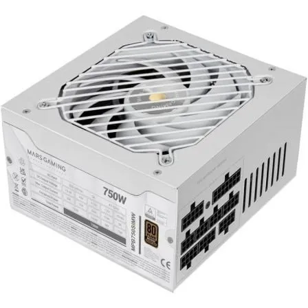 Fuente de Alimentación Mars Gaming MPB750SIM/ 750W/ Ventilador 14cm/ 80 Plus Bronze/ Blanca - Frikibase