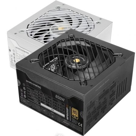 Fuente de Alimentación Mars Gaming MPB850PSI/ 850W/ Ventilador 14cm/ ATX 3.1/ PCIe 5.1/ 80 Plus Gold - Frikibase