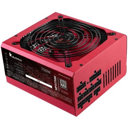 Fuente de Alimentación Mars Gaming MPVU750M/ 750W/ Ventilador 14cm/ 80 Plus Silver/ Roja - Frikibase