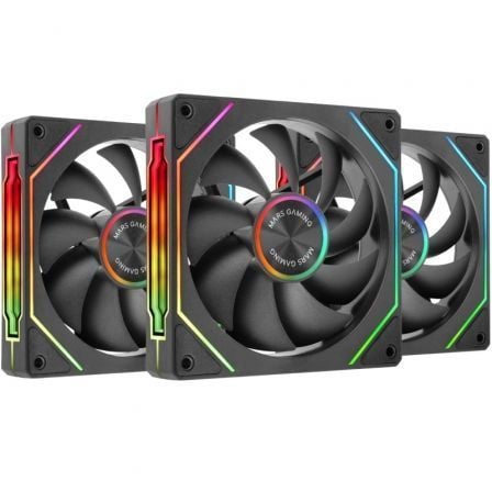 Pack 3 Ventiladores Mars Gaming MF-LINKFINITYKIT2/ 12cm/ ARGB - Frikibase