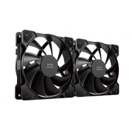 Pack 2 Ventiladores Mars Gaming MF-PWMX2/ 12cm - Frikibase