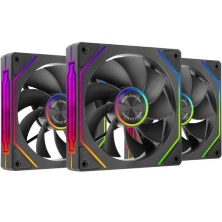 Pack 3 Ventiladores Invertidos Mars Gaming MF-LINKFINITYKIT2R/ 12cm/ ARGB - Frikibase
