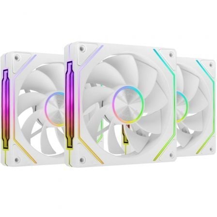 Pack 3 Ventiladores Invertidos Mars Gaming MF-LINKFINITYKIT2R/ 12cm/ ARGB/ Blancos - Frikibase