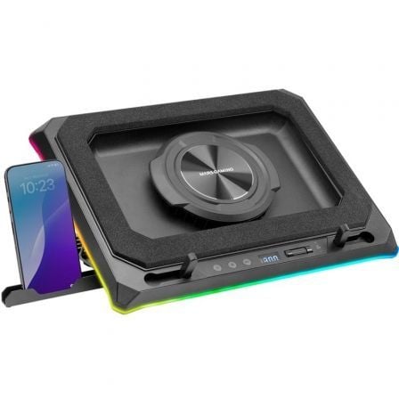 Soporte Refrigerante Mars Gaming MNBC-ULTRA para Portátiles hasta 18"/ Iluminación LED - Frikibase