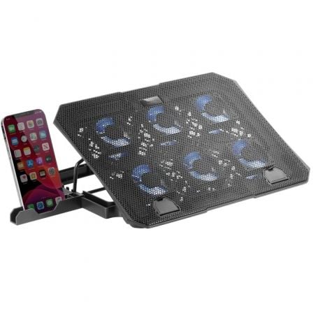 Soporte Refrigerante Mars Gaming MNBC23 para Portátiles hasta 16"/ Iluminación LED - Frikibase