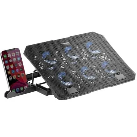 Soporte Refrigerante Mars Gaming MNBC23 para Portátiles hasta 16"/ Iluminación LED - Frikibase