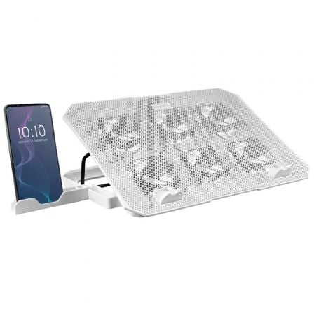Soporte Refrigerante Mars Gaming MNBC23 para Portátiles hasta 16"/ Iluminación LED - Frikibase