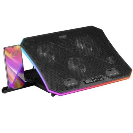 Soporte Refrigerante Mars Gaming MNBC6 para Portátiles hasta 19"/ Iluminación LED - Frikibase