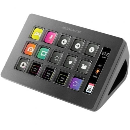 Stream Deck Slim Mars Gaming MSD-ONE/ 15 Teclas LCD/ Negro - Frikibase