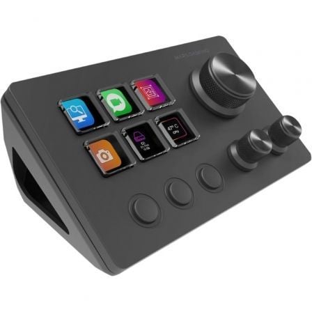 Control Deck Mars Gaming MSD-TWO/ 6 Teclas LCD/ 3 Ruedas/ 3 Botones/ Negro - Frikibase