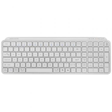 Teclado Compacto Inalámbrico Mars Gaming MK-SILENKEYS/ Blanco - Frikibase