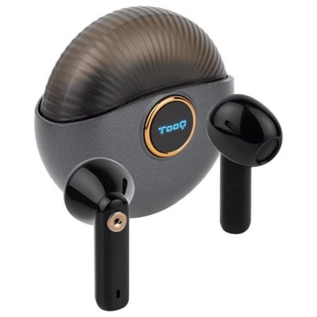 Auriculares Bluetooth TooQ Snail TQBWH-0060G con estuche de carga/ Autonomía 4h/ Grises y Negros - Frikibase