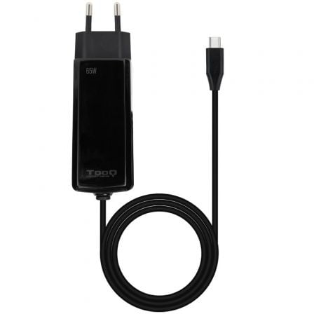 Cargador de Portátil GaN TooQ TQLC-USBCGAN65PD-C USB Tipo-C/ 65W/ Automático/ Voltaje 5-20V - Frikibase