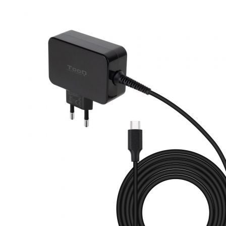 Cargador de Portátil GaN TooQ TQLC-USBCGAN65PD USB Tipo-C/ 65W/ Automático/ Voltaje 5-20V - Frikibase