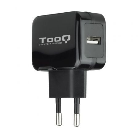 Cargador de Pared TooQ TQWC-1S01/ 1xUSB/ 12W/ Negro - Frikibase