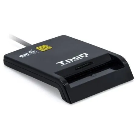 Lector de DNI TooQ TQR-211B/ USB Tipo-C/ Negro - Frikibase