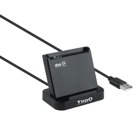 Lector de DNI TooQ TQR-220B/ USB 2.0/ Negro - Frikibase