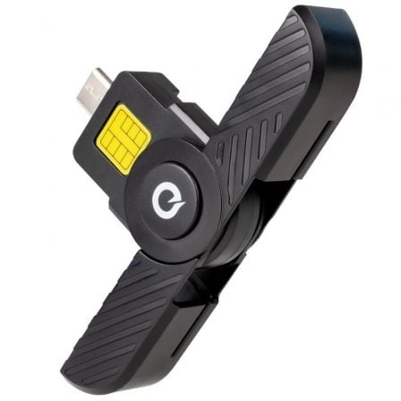 Lector de DNI y Tarjetas TooQ TQR-3011B/ USB Tipo-C/ Negro - Frikibase