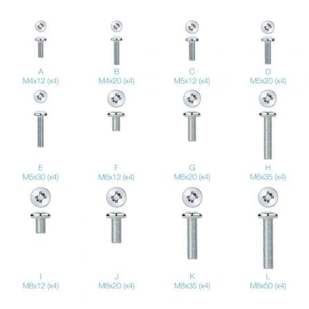 Kit de Montaje Universal TooQ SSK4820 para pantallas con Tornillería - Frikibase
