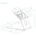 Soporte de Mesa/Pared para Marco Antirrobo de Tablet TooQ TQATWM3401-B/ Negro – imagen 4