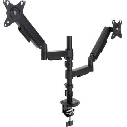 Soporte de Mesa para 2 Monitores TooQ DB1533TNR-B/ Giratorio/ Inclinable/ hasta 9kg - Frikibase