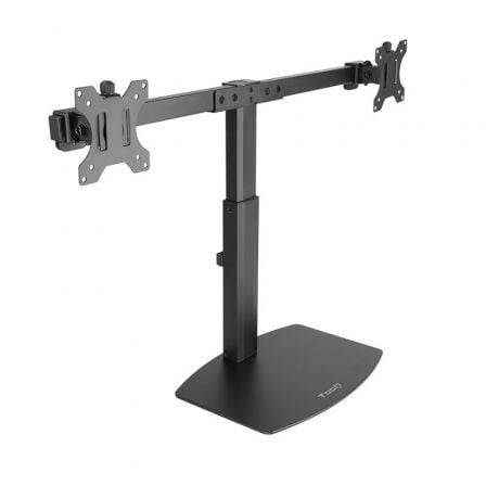 Soporte de Sobremesa para 2 Monitores TooQ DB1727TN-B/ Giratorio/ Inclinable/ hasta 6kg - Frikibase