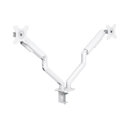 Soporte de Mesa para 2 Monitores TooQ DB4132TNR-W/ Giratorio/ Inclinable/ hasta 9kg - Frikibase