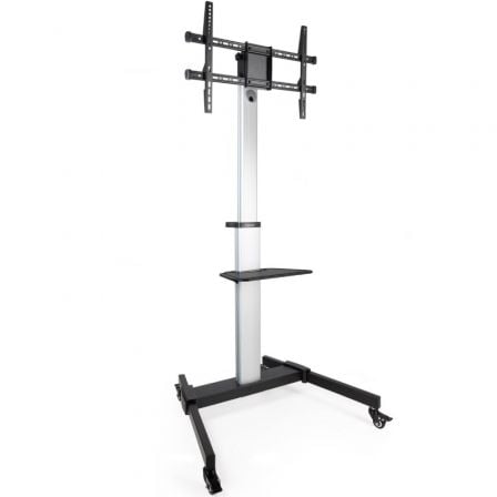 Soporte de Suelo Inclinable/ Ajustable con Ruedas TooQ FS1886M-B para TV de 37-86"/ hasta 50kg - Frikibase