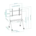 Soporte de Suelo con Ruedas TooQ FS20205M-B para TV de 50-86"/ hasta 120kg – imagen 4
