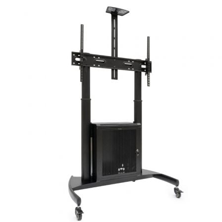 Soporte de Suelo Inclinable con Ruedas TooQ Narnia FS20500M-B para TV de 60-100"/ hasta 100kg - Frikibase