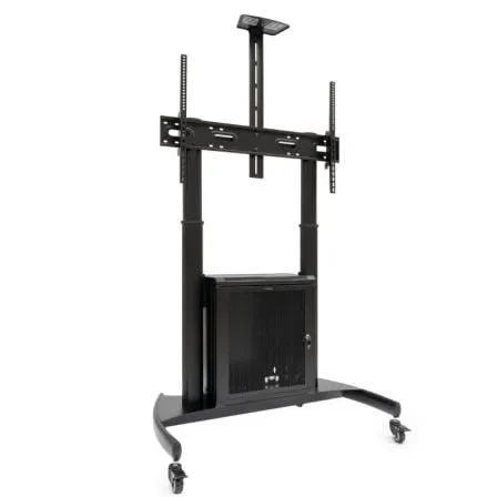 Soporte de Suelo Inclinable con Ruedas TooQ Narnia FS20500M-B para TV de 60-100"/ hasta 100kg - Frikibase