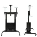 Soporte de Suelo Inclinable con Ruedas TooQ Narnia FS20500M-B para TV de 60-100"/ hasta 100kg – imagen 2