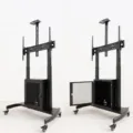 Soporte de Suelo Inclinable con Ruedas TooQ Narnia FS20500M-B para TV de 60-100"/ hasta 100kg – imagen 4