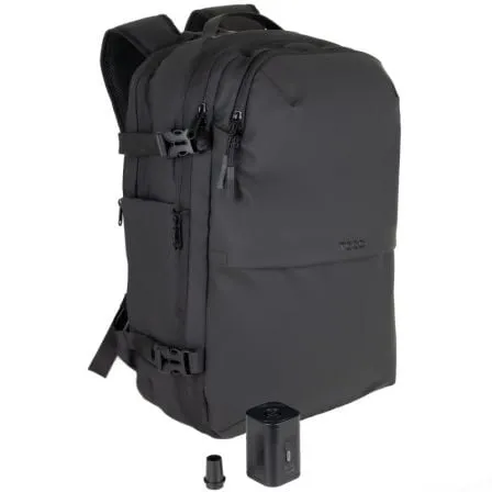 Mochila TooQ TQBP-V101-BK/ Capacidad 30-55L/ Negra/ Incluye Bomba de Aire - Frikibase