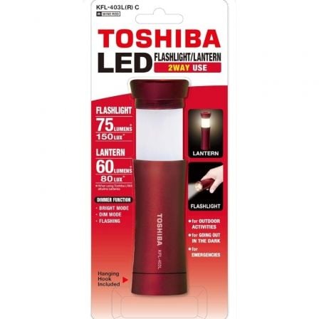 Linterna Toshiba KFL-403L/ 75 Lúmenes/ 3 pilas *AAA/ Roja - Frikibase