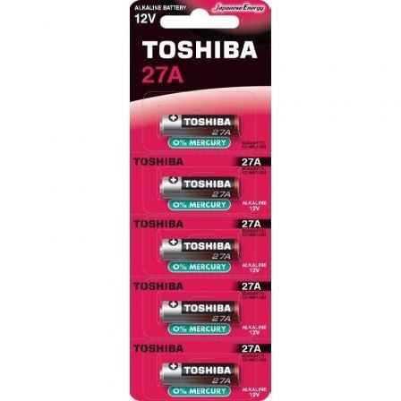 Pack de 5 Pilas 12V Toshiba 27A/ 12V/ Alcalinas - Frikibase
