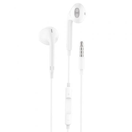 Auriculares Intrauditivos Tech One Tech earTECH TEC1001/ con Micrófono/ Jack 3.5/ Blancos - Frikibase
