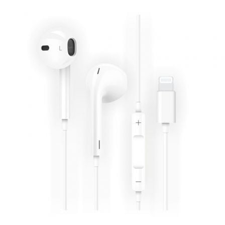 Auriculares Intrauditivos Tech One Tech earTECH HIP TEC1201/ con Micrófono/ Lightning/ Blancos - Frikibase