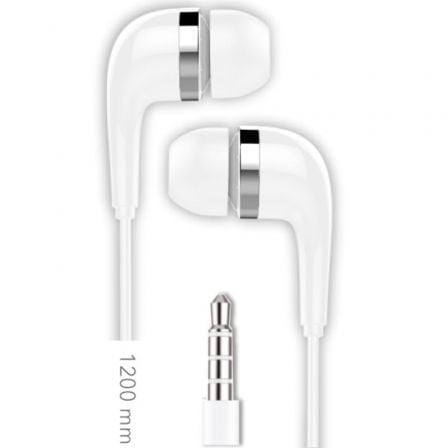 Auriculares Intrauditivos Tech One TEC2905/ con Micrófono/ Jack 3.5/ Blancos - Frikibase