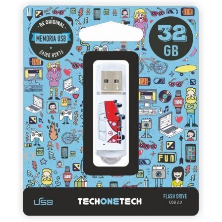 Pendrive 32GB Tech One Tech Camper VAN-VAN USB 2.0 - Frikibase