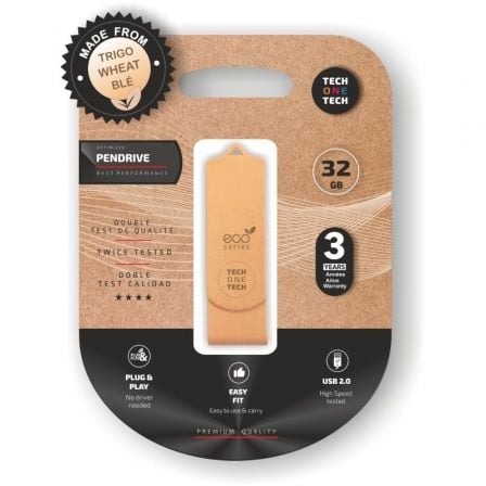 Pendrive 32GB Tech One Tech Ecotech USB 2.0 - Frikibase