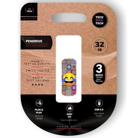 Pendrive 32GB Tech One Tech Emoji meparto USB 2.0 - Frikibase